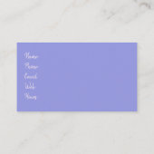 Iris Paars Floral Hartelijk dank Visitekaartje (Achterkant)