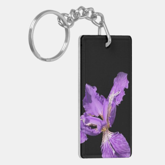 Iris Paars Sleutelhanger (Voorkant Links)