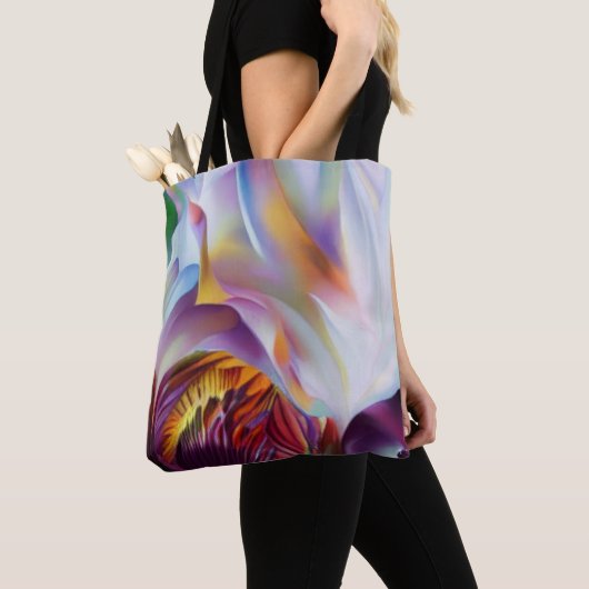 Iris (paarse en witte) Tas (Dichtbij)