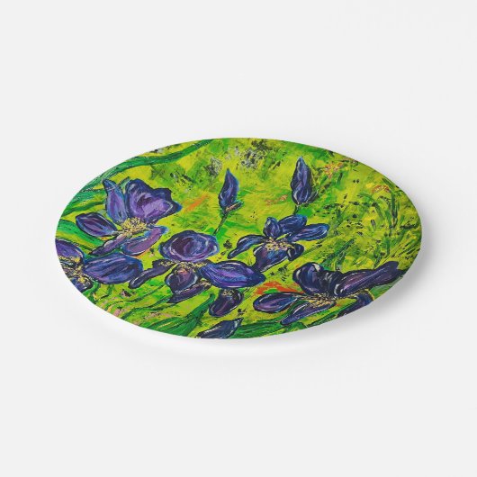 Iris Paper-Bord Papieren Bordje (Gekanteld)