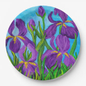 Iris papieren bord (Voorkant)