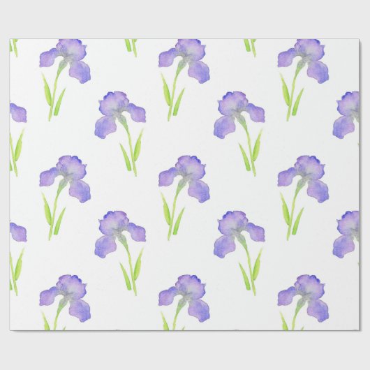 Iris Pattern Cadeaupapier (Vlak)