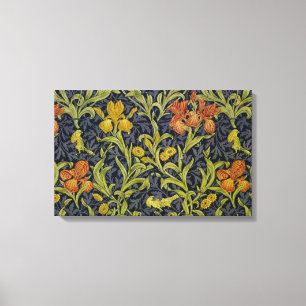 Iris Pattern (door William Morris) Canvas Afdruk