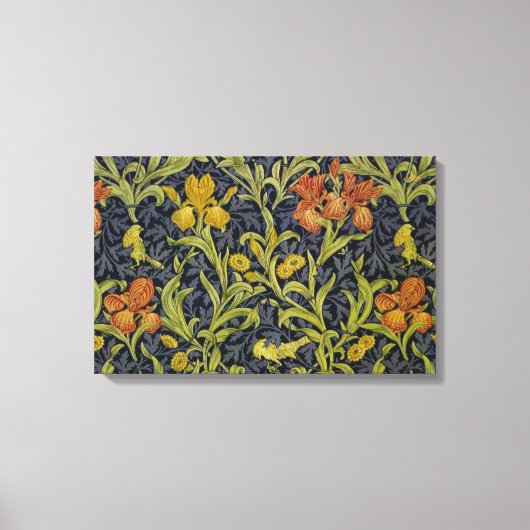 Iris Pattern (door William Morris) Canvas Afdruk (Voorkant)