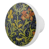 Iris Pattern (door William Morris) Keramische Knop (Rechts)