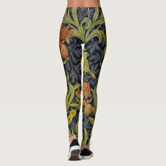 Iris Pattern (door William Morris) Leggings (Achterkant)