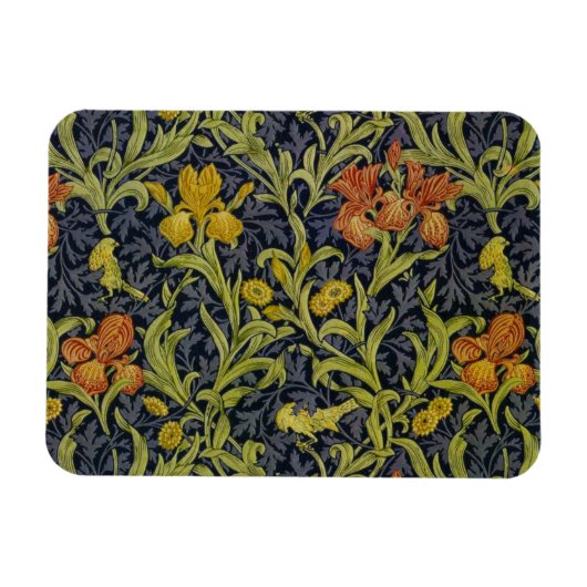 Iris Pattern (door William Morris) Magneet (Horizontaal)