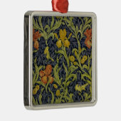 Iris Pattern (door William Morris) Metalen Ornament (Rechts)