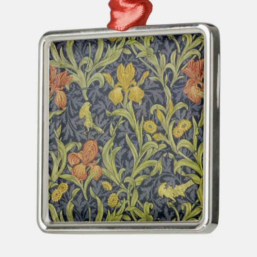 Iris Pattern (door William Morris) Metalen Ornament (Links)