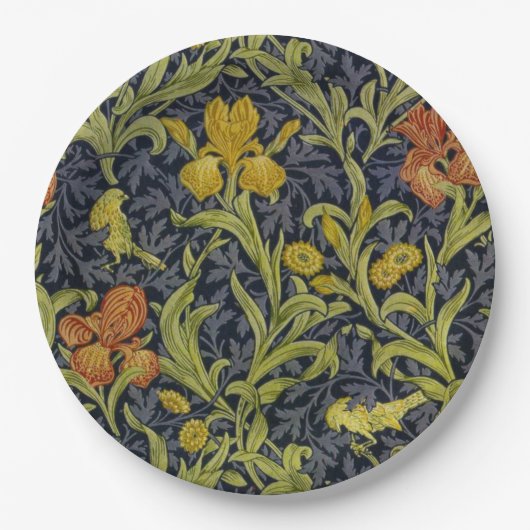Iris Pattern (door William Morris) Papieren Bordje (Voorkant)