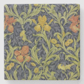 Iris Pattern (door William Morris) Stenen Onderzetter (Voorkant)