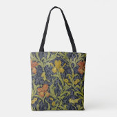 Iris Pattern (door William Morris) Tote Bag (Achterkant)