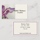  Iris personaliseer Visitekaartjes Lavender (Voorkant / Achterkant)