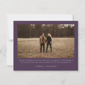 IRIS | Plum Paarse Waterverf Gold Bedankt voor je Kaart (Achterkant)