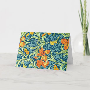 Iris, populair design door William Morris, Kaart