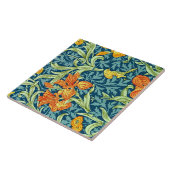 Iris, populair design door William Morris, Tegeltje (Zijkant)