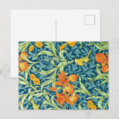Iris, populair ontwerp van William Morris, Briefkaart (Voorkant / Achterkant)