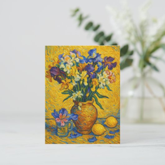 Iris Postcard Briefkaart (Staand voorkant)