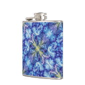 Iris Print Design Flask Heupfles (Links)