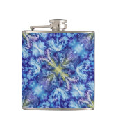 Iris Print Design Flask Heupfles (Voorkant)
