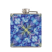 Iris Print Design Flask Heupfles (Achterkant)