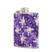 Iris Print Design Flask Heupfles (Links)
