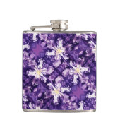 Iris Print Design Flask Heupfles (Voorkant)