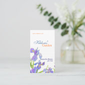 Iris professionele bloemist Visitekaartje (Staand voorkant)