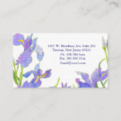 Iris professionele bloemist Visitekaartje (Achterkant)