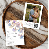 Iris QR Code Trouwfoto Kaart