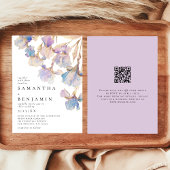 Iris QR Code Wedding Kaart
