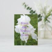 Iris Rebloomer Bloem Verjaardagskaart- aanpassen Briefkaart (Staand voorkant)