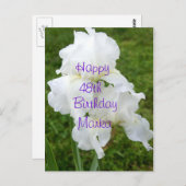 Iris Rebloomer Bloem Verjaardagskaart- aanpassen Briefkaart (Voorkant / Achterkant)