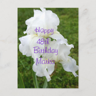 Iris Rebloomer Bloem Verjaardagskaart- aanpassen Briefkaart