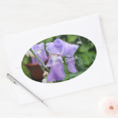 Iris. Rechthoekige Sticker (Envelop)