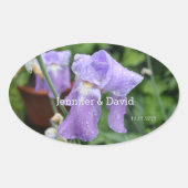 Iris. Rechthoekige Sticker (Voorkant)