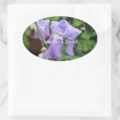 Iris. Rechthoekige Sticker (Tas)