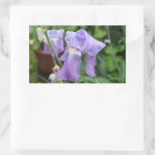 Iris. Rechthoekige Sticker (Tas)