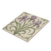 Iris Reverie: Nouveau Botanical Tegeltje (Zijkant)