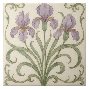 Iris Reverie: Nouveau Botanisch Tegeltje