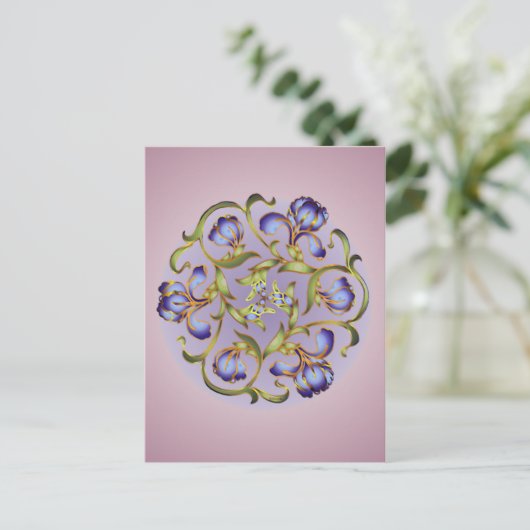 Iris Ring Briefkaart (Staand voorkant)