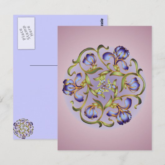 Iris Ring Briefkaart (Voorkant / Achterkant)