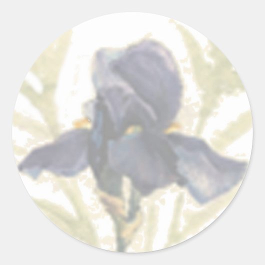 Iris Ronde Sticker (Voorkant)