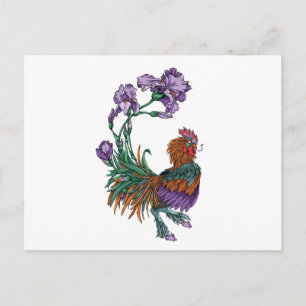 Iris Rooster Briefkaart
