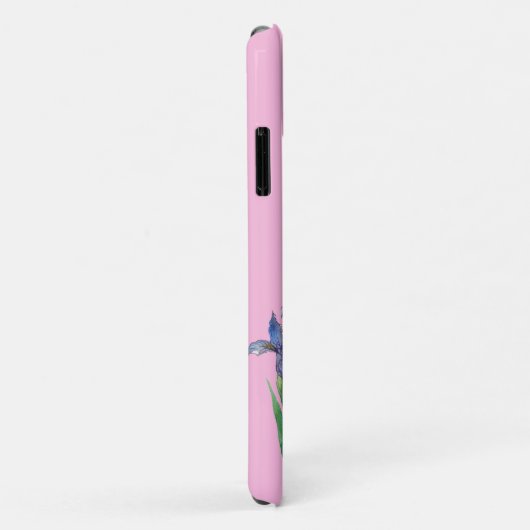 Iris roze Case-Mate iPhone case (Achterkant/rechts)