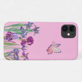Iris roze Case-Mate iPhone case (Achterkant (horizontaal))