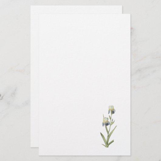 Iris sambucina van Redouté Briefpapier (Voorkant / Achterkant)