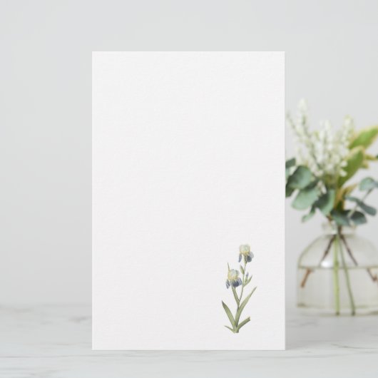 Iris sambucina van Redouté Briefpapier (Staand voorkant)