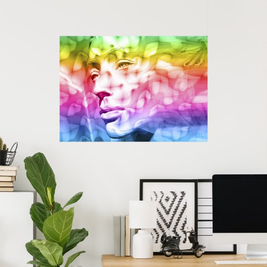 Iris scarf poster (Thuiskantoor)