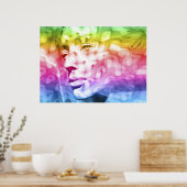 Iris scarf poster (Keuken)